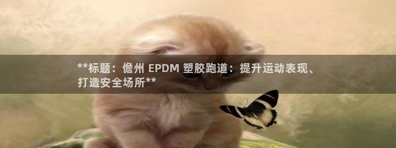 尊龙现金推荐ag发财网：**标题：儋州 EPDM 塑